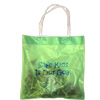 Promotional Glow-in-the-Dark Vinyl Tote Bag - 13.5" w x 13.5" h with Logo