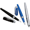 Promotional * CLOSEOUT * Spring Clip Capped Brass Rollerball Pen by Bettoni ® with Logo