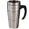 Promotional Stainless Steel Ziggurat Mug - 16 oz. with Logo