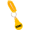 Promotional Light Bulb Keychain on Coil with Logo