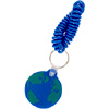 Promotional Global Keychain on Coil with Logo