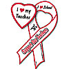 Promotional Appreciation Ribbon Magnets - Teachers with Logo