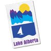 Promotional Square Corner Clear Decals - Small with Logo