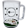 Promotional 3-D Casino Theme Acrylic Stein - 16 oz. with Logo