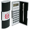 Promotional Illusion Series™ Calculator/Pen Set - Large with Logo