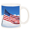 Promotional C Handle Mug with Patriotic Theme Backgrounds - 4 Color Process - 11 oz. with Logo