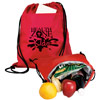Promotional Insulated Drawstring Backpack Cinch Cooler - 12 Can - 15" w x 16" h with Logo