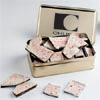 Promotional Deluxe Peppermint Bark in a Large Tin - 1 lb. with Logo