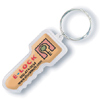 Promotional Color Dome Key-Shaped Keychain with Logo