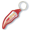 Promotional Color Dome Pepper-Shaped Keychain with Logo