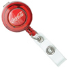 Promotional Color Dome Retractable Badge Holder - Round with Logo