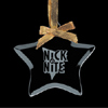 Promotional Star Ornament / Suncatcher - Jade Crystal with Logo