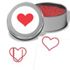 Promotional Fun Shaped Paper Clips in Custom Tin with Logo