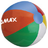 Promotional Round Multi-Color Beach Ball - 6" with Logo