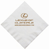 Promotional 3-Ply Facial Soft White Luncheon Napkins - 6.5" x 6.5" with Logo