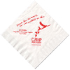 Promotional 1-Ply White Beverage Napkins - 5" x 5" with Logo