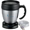 Promotional Java Desk Mug and USB Mug Warmer Set with Logo