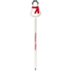 Promotional Snowman Shaped Twist Pen - Opaque Colors with Logo
