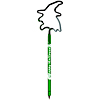 Promotional Witch Shaped Twist Pen - Transparent & Clear Colors with Logo