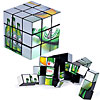 Promotional 4 Color Process Custom Transforming Cube Puzzle with Logo
