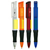 Promotional * CLOSEOUT * Twist Ballpoint Pen with Self Adhesive Notes - Red & Orange Only with Logo