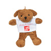 Promotional Stuffed Dog Keychain Ornament with Logo