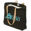 Promotional Eco Jute Tote Bag - 13-3/4" w x 17-3/4" h x 4" d" with Logo