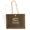 Promotional Milan Jute Tote Bag - 14" w x 18" h x 5-1/2" d with Logo