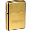 Promotional Windproof Pocket Lighter by Zippo ® - High Polish Brass with Logo