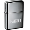 Promotional Windproof Pocket Lighter by Zippo ® - Black Ice with Logo