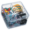 Promotional Clear Square Desk Caddy with Office Supplies with Logo