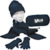 Promotional Fleece Garment Accessory Gift Set with Logo