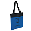 Promotional Polyester Shopper Tote Bag - 15" w x 15" h x 1" d with Logo