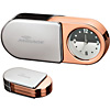Promotional Rose Gold Color Travel Alarm Clock with Logo