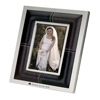 Promotional * CLOSEOUT * Two-Tone Leatherette Photo Frame - 4" x 6" with Logo