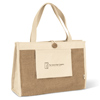 Promotional * CLOSEOUT * Organic Spa Tote - 14-3/4" w x 10" h x 5" d" with Logo