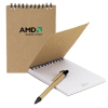 Promotional Recycled Mini Jotter & Pen - 5.5" x 7" with Logo