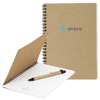 Promotional Recycled Junior Notebook & Pen - 6-3/4" x 9-3/4" with Logo