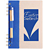 Promotional Recycled Notebook w/ Non-Woven Accent & Recycled Pen - 5" x 7" with Logo