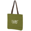 Promotional Jute Shopper&prime;s Tote - 15" w x 14.5" h x 2" d with Logo