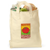 Promotional Organic Market Bag - 11" w x 15.5" h x 6" d with Logo