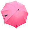 Promotional Breast Cancer Awareness Ribbon Mini Folding Auto-Open Umbrella - 43" with Logo