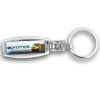 Promotional Silver Keychain With Education Theme Stock Art - Full Color Dome with Logo