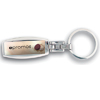 Promotional Silver Keychain With Health and Beauty Theme Stock Art - Full Color Dome with Logo