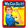 Promotional Square or Rectangle Iron On Patch - 4 sq. in with Logo