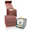 Promotional Soy Candle in Square Glass Holder - 2 oz. with Logo