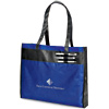Promotional Contrast Non-Woven Convention Tote Bag - 18" w x 15" h x 3" d with Logo