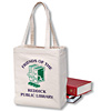 Promotional Cotton Gusset Tote Bag - Natural - 11" w x 14" h x 5" d with Logo