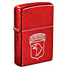Promotional Windproof Pocket Lighter by Zippo ® - Translucent Red with Logo