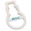 Promotional Biodegradable Plastic Cookie Cutter - Snowman Shape with Logo